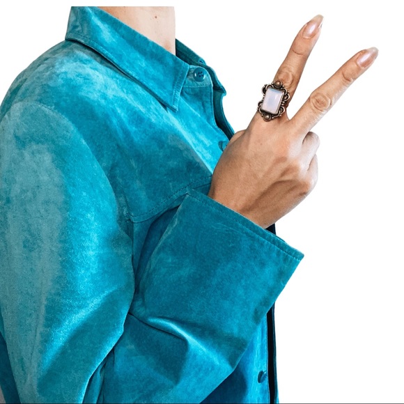 Pendleton Turquoise Suede Jacket - Picture 2 of 8